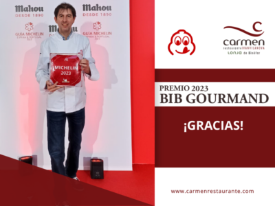 Restaurante Carmen revalida su galardón «Bib Gourmand 2023» de la Guía Michelín