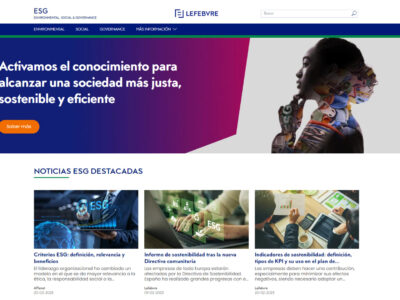 Lefebvre y APLANET lanzan un nuevo portal web sobre sostenibilidad y ESG