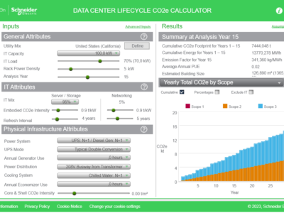 Schneider Electric lanza la primera calculadora de emisiones de CO2 gratuita para medir la huella medioambiental de los centros de datos