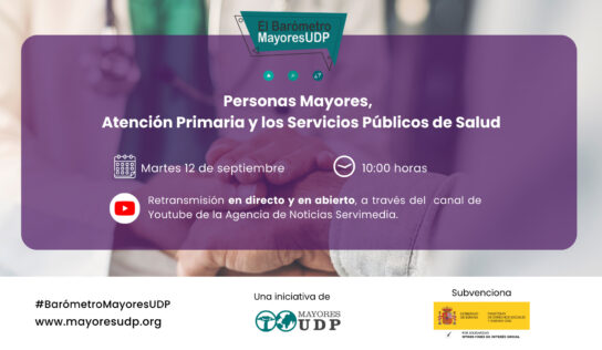 UDP presentará el informe sobre mayores y atención sanitaria el 12 de septiembre