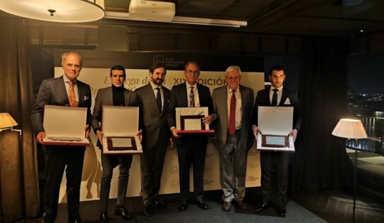 Isabel Díaz-Ayuso, Morante de la Puebla, Emilio de Justo y Fernando Sánchez, Premios Taurinos del CFG