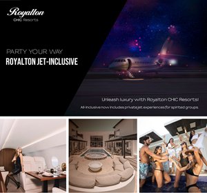 Royalton Chic Resorts presenta un paquete todo incluido con jet privado para viajeros en grupo