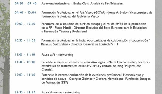 Profesionales de más de 12 países europeos se reúnen la próxima semana en San Sebastián para analizar el Talento y la Formación Profesional del siglo XXI