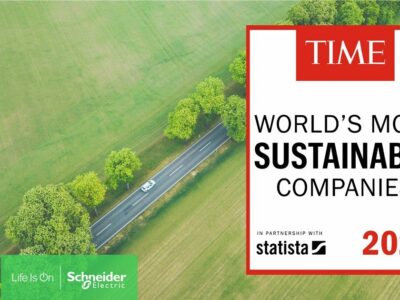 Schneider Electric reconocida la empresa más sostenible del mundo por la revista Time y Statista